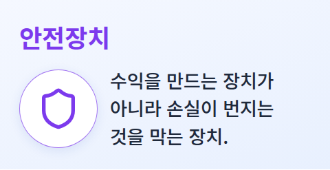 방패 아이콘으로 표현한 멈춤 규칙의 역할