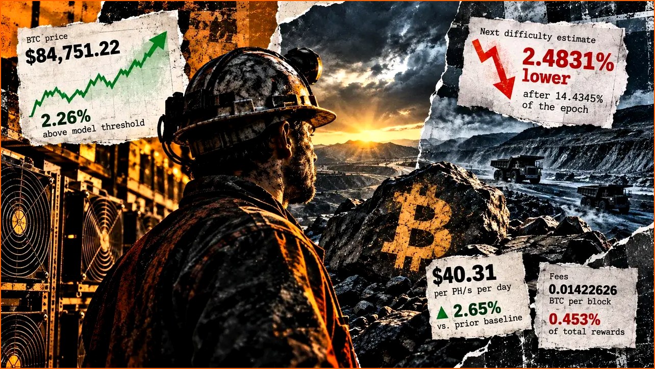 비트코인 BTC 뉴스 - 비트코인 8만4천달러 랠리에도 채굴자 | 칼데라 크립토 커뮤니티
