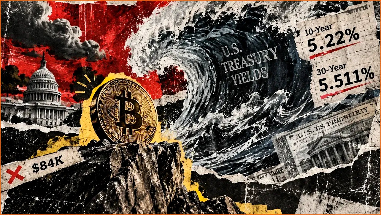 비트코인 BTC 뉴스 - 美 국채 금리 급등 속 비트코인 84 | 칼데라 크립토 커뮤니티