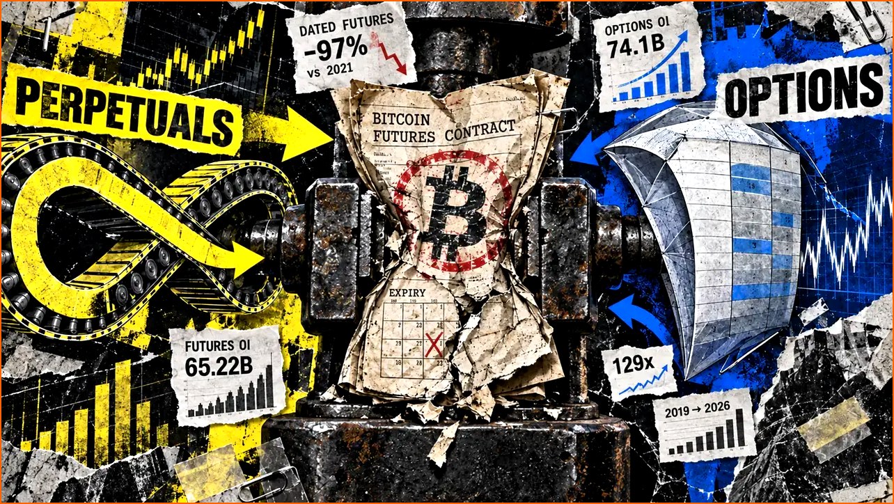 비트코인 BTC 뉴스 - 비트코인 선물 거래 급감, 파생상품 | 칼데라 크립토 커뮤니티