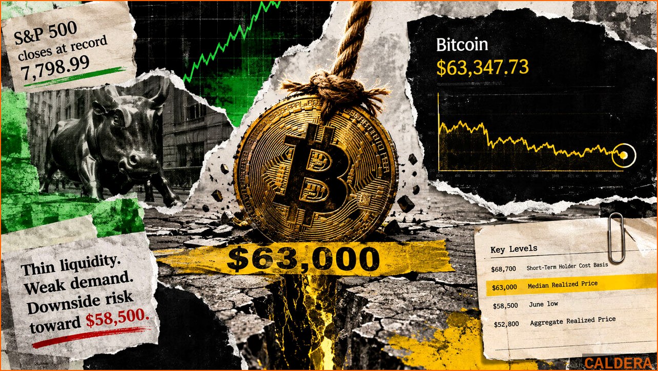 비트코인 BTC 뉴스 - 비트코인 6만3천달러 갇힌 이유? 약 | 칼데라 크립토 커뮤니티