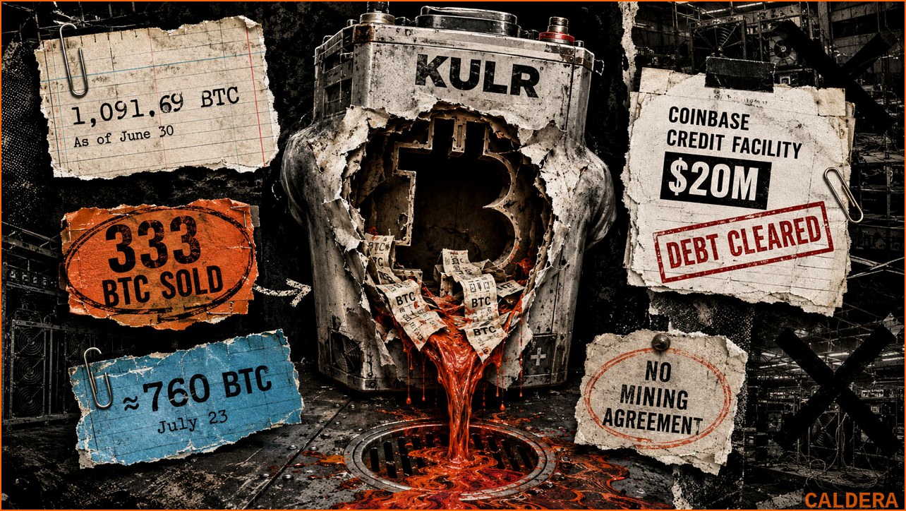 비트코인 BTC 뉴스 - 220억 손실 겪은 KULR, 비트코 | 칼데라 크립토 커뮤니티