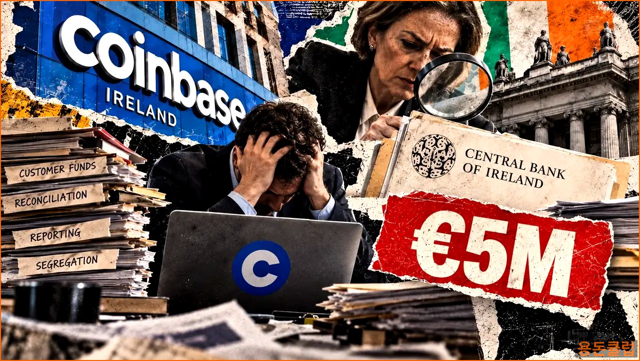 규제정책 POLICY 뉴스 - 코인베이스 아일랜드, 500만 유로 | 용돈클럽