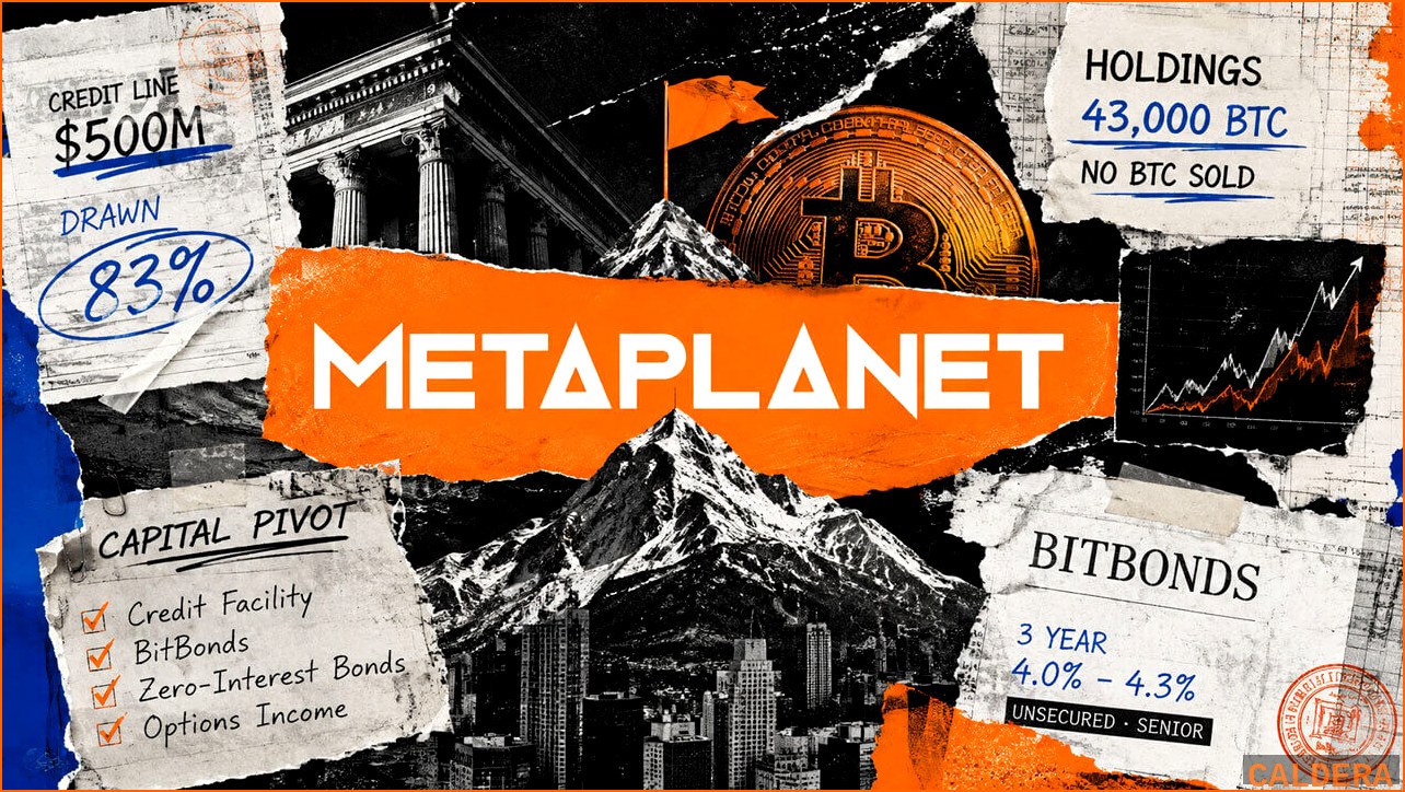 비트코인 BTC 뉴스 - 메타플래닛, 5억 달러 신용한도 83 | 칼데라 크립토 커뮤니티
